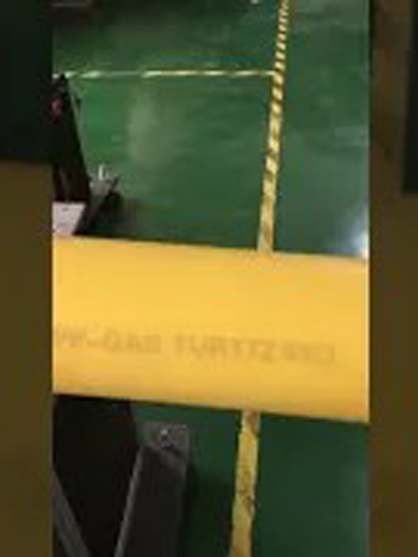 Yellow Ppr Pipe Marking By UV Laser Marker 1