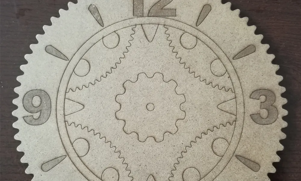 wooden material marked by co2 marking machine