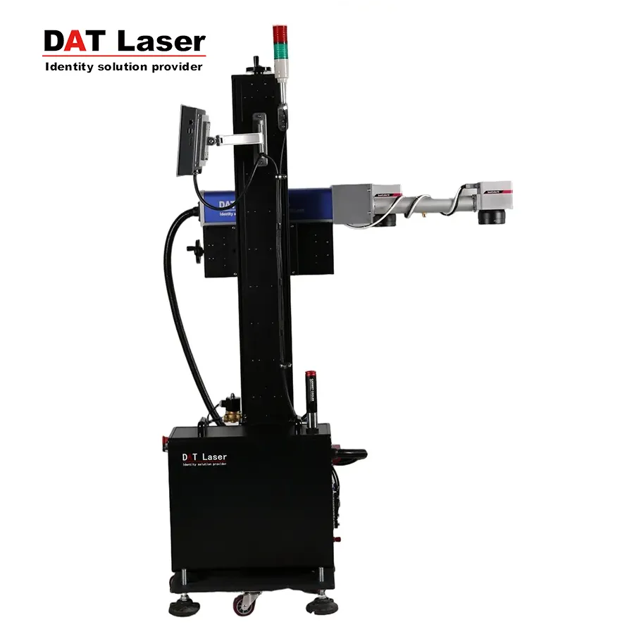 Double Head Flying Fiber Laser Marking Machine Oem