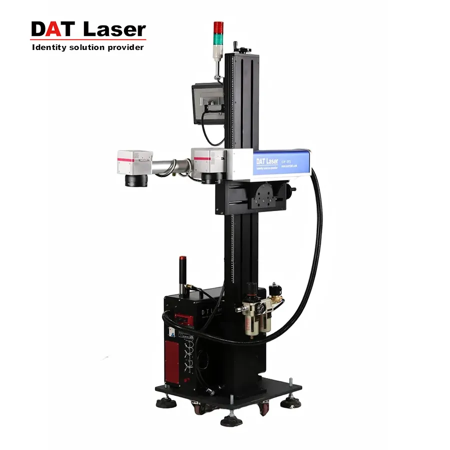 Double Head Flying Fiber Laser Marking Machine Wholesale